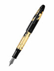 Montblanc Meisterstück Solitaire Calligraphy Gold Leaf Dolma Kalem 119688