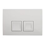 Geberit Delta35 115.135.11.5 Kumanda Paneli Çift Basmalı, Beyaz