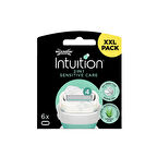 Wilkinson Sword Intuition Sensitive Care Kendinden Sabunlu Kadın Tıraş Bıçağı Kartuşu | XXL 6 Yedek Başlık