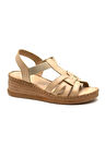 Venüs 24028801 Kadın Hakiki Deri Dolgu Topuk Comfort Sandalet