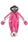 MonaRoza Kız Bebek Kışlık Pembe Kozmonot Bebek Tulumu 19-905
