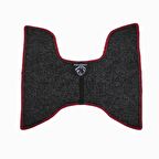 Motosiklet Aksesuar Koruyucu Paspas Peugeot Django 125 150 50 Uyumlu Kırmızı Kenar Overloklu