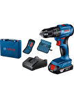Bosch Professional GSB 185-Li 2.0 Ah Tek Akülü Kömürsüz Motor Darbeli Matkap + 23 Parça Aksesuar Set - 06019K3102