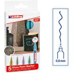 Edding 780 Gloss Paint Marker Metalik Renkler 0.8mm 5li Set
