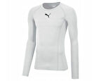 Puma Liga Baselayer Tee Erkek Uzun Kollu Futbol Tişörtü 65592004 Beyaz