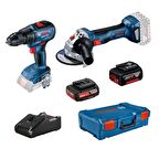 BOSCH GWS 180-LI + GSR 18V-50 (1 * 2,0 AH + 1 * 5,0 AH ) - 0615990m47