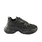 Kadın Oxford ( Klasik) 1636486 Buffalo YUNO - VEGAN Nappa/Mesh- Black