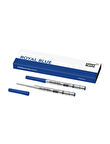 Montblanc 2li Tükenmez Kalem Yedek Medium Royal Blue 128214