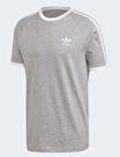 ADİDAS FM3769 GRİ BEYAZ ÇİZGİLİ  TSHİRT