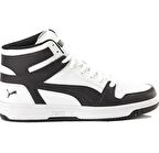 PUMA REBOUND ERKEK SİYAH BEYAZ AYAKKABI 369573 13  E-45