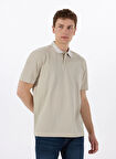Boss Ekru Erkek Polo T-Shirt Pe_desertcollar