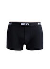 Boss Siyah - Gri Erkek Boxer Trunk 3P Power_