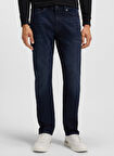 Boss Normal Bel Normal Paça Slim Fit Lacivert Erkek Pantolon Delaware
