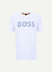 Boss Bisiklet Yaka Beyaz Erkek T-Shirt Te_Frozen