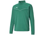 Puma Teamrise 1/4 Zip Top Erkek Futbol Antrenman Uzun Kollu Tişört 65739405 Yeşil