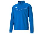 Puma Teamrise 1/4 Zip Top Erkek Futbol Antrenman Uzun Kollu Tişört 65739402 Mavi