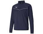 Puma Teamrise 1/4 Zip Top Erkek Futbol Antrenman Uzun Kollu Tişört 65739406 Lacivert