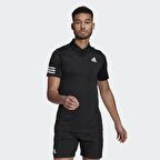 Adidas GL5421 Club 3Str Polo Siyah - Beyaz Erkek Polo T-Shirt