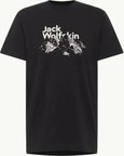 Jack Wolfskın Bergblıck T M Erkek Black T-shırt A60070-6000