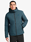 Jack Wolfskin A65048_C0539-PAMIR JKT M Mavi Normal Düz Erkek Ceket