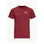Jack Wolfskin Essential M Erkek Bordo T-Shirt