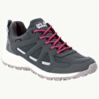 Jack Wolfskin 4051341 Woodland 2 Texapore Low W Grey/Red Kadın Outdoor Ayakkabı
