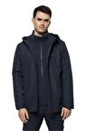 Jack Wolfskin Lacivert Normal Kalıp Erkek Termal Zip Ceket 1115311-1010 TAUBENBERG 3IN1 JKT M