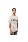 Jack Wolfskin BRAND T M Gri Erkek Tshirt