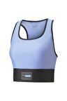 Puma 523077-28 Puma Fit Skimmer Top Kadın Mavi Sporcu Sütyeni