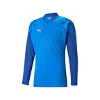 Puma 657982 Teamcup Traınıng 1/4 Zıp Top Mavi