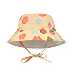 Lassig Bucket Hat Flowers UV Korumalı Şapka Vanilla
