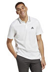 adidas Dik Yaka Düz Beyaz Erkek T-Shirt IC9315 M SL PQ PS