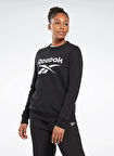 Reebok Siyah Kadın Yuvarlak Yaka Sweatshirt H54774 RI BL Fleece Crew