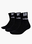 adidas C 3 Stripes Linear Bilek Boy Çorap - 3 Çift