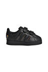 adidas Bebek Siyah  Sneaker SUPERSTAR LED LIGHTS CF I JI0512