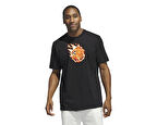 adidas On Fire G T Erkek Baketbol Tişörtü IX0107 Siyah