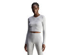 adidas Asmc Tst S Ls Kadın Antrenman Tişörtü IW9829 Gri