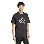 Hot Erkek Siyah Günlük Stil T-Shirt JI6787