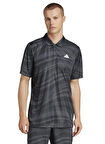 adidas JD5426 CLUB GRAPH POLO Siyah Polo Yaka Regular Fit Desenli Erkek T-Shirt