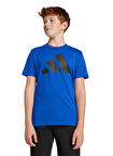 adidas Baskılı Lacivert - Siyah Erkek Çocuk T-Shirt JC9661-J BL TEE 160