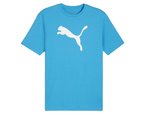 Puma Teamrise Logo Jersey Cotton Erkek Günlük Tişört 65870502 Mavi