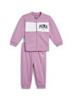 Puma Düz Pembe Bebek Eşofman Takımı 68333248B-MINICATS PUMA SQUAD