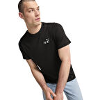 Graphics Erkek Siyah Günlük Stil T-Shirt 68321101