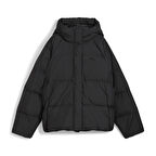 Down Puffer Kadın Siyah Günlük Stil Mont 62648701