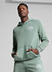 Puma 68464130 PUMA CLASS Hoodie Yeşil Kapüşon Yaka Regular Fit Düz Erkek Sweatshırt