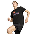 Graphics Erkek Siyah Koşu T-Shirt 52659801