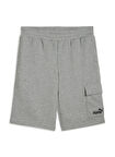 Puma 68266203 ESS No. 1 Logo Cargo Short Gri Lastikli Bel Regular Fit Düz Erkek Şort