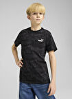 Puma Siyah Erkek Çocuk T-Shirt 68514601-MID90S AOP Tee B PUMA Blac