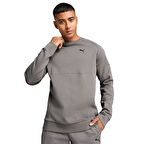 Pumatech Crew Erkek Gri Antrenman T-Shirt 68459979