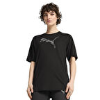 Evostripe Kadın Siyah Günlük Stil T-Shirt 68504801